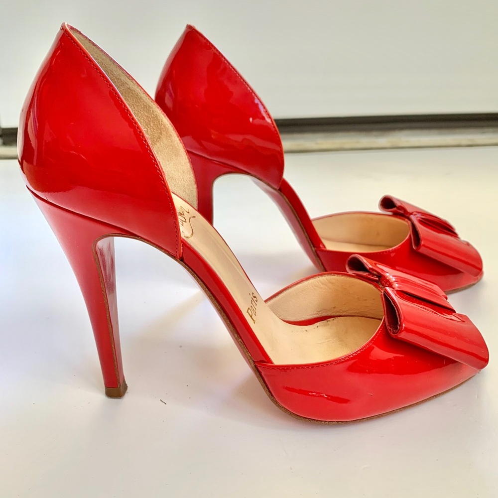 Christian Louboutin Red Patent Leather Heels
